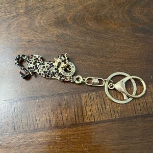 Effy large tiger gold tone keychain